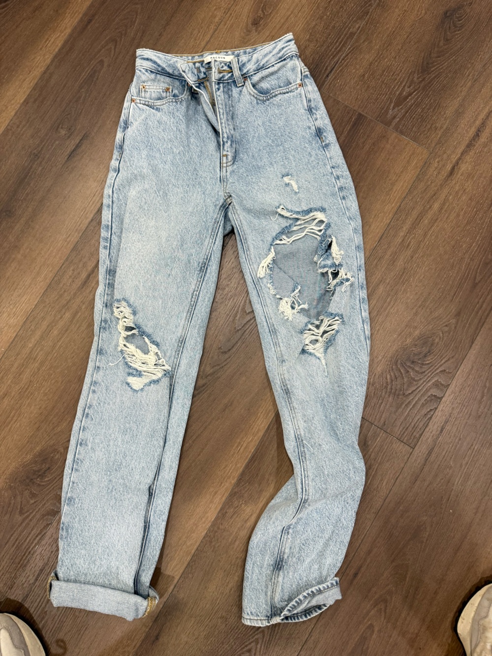 PacSun Light Wash Distressed Boyfriend Jeans